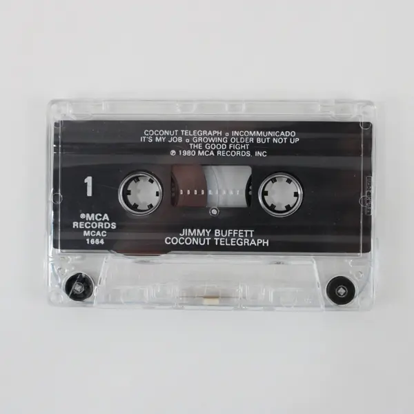 Jimmy Buffett Coconut Telegraph Cassette MCA 1980 MCAC-1664