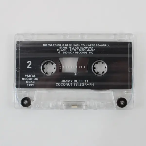 Jimmy Buffett Coconut Telegraph Cassette MCA 1980 MCAC-1664