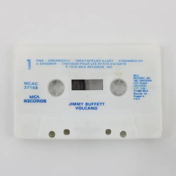 Jimmy Buffett Volcano Cassette Tape 1979, #MCAC-37156 