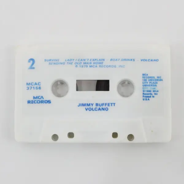 Jimmy Buffett Volcano Cassette Tape 1979, #MCAC-37156 
