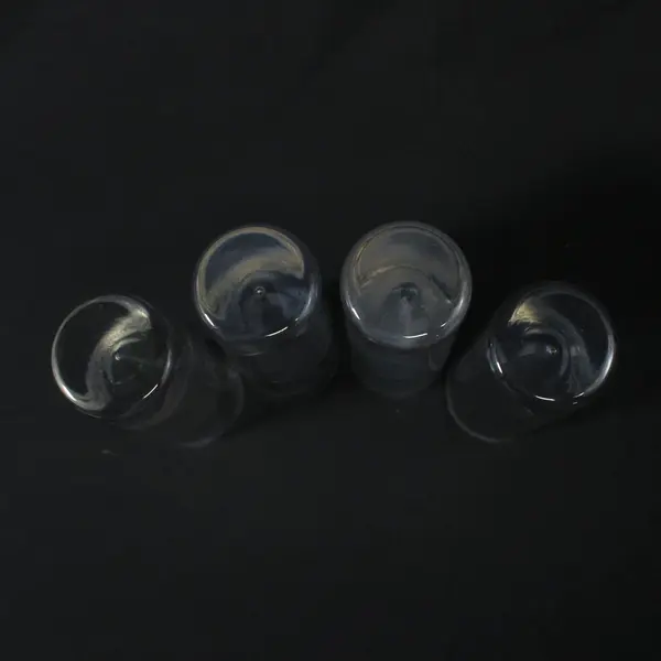 Set of 4 Carlo Moretti Italy Bullet Heavy Base Highball Glasses 7.25" 