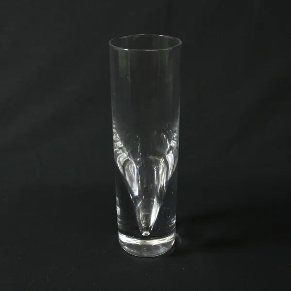 Set of 4 Carlo Moretti Italy Bullet Heavy Base Highball Glasses 7.25" 
