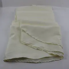 Beige Off-White Oval Polyester Tablecloth 120 x 140 Inch