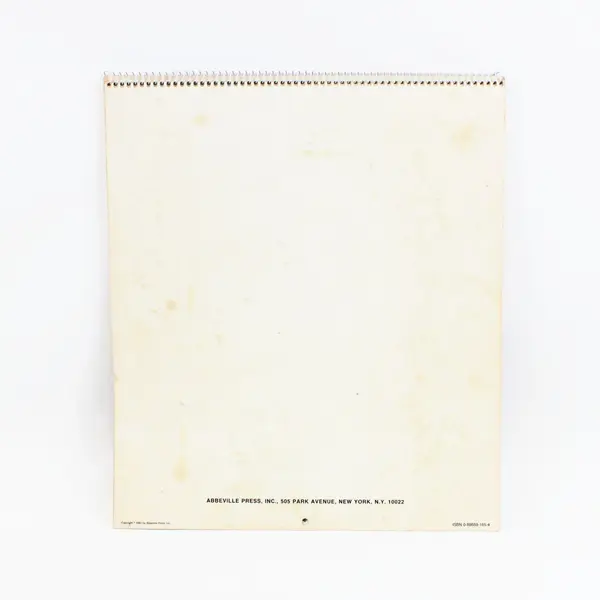 Vintage 1982 Norman Rockwell Wall Calendar Spiral Bound Art Prints Used Calendar