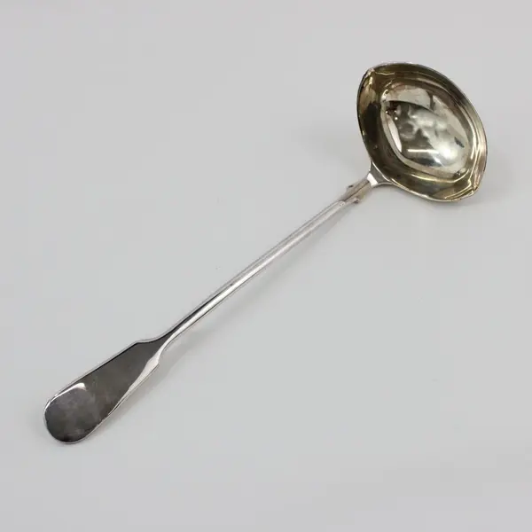 S G Ltd Silver Plate Ladle England Original Box Tarnish Light Wear