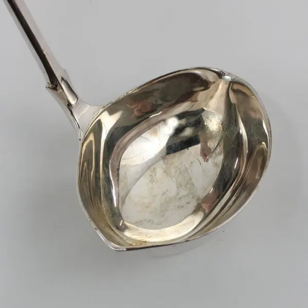 S G Ltd Silver Plate Ladle England Original Box Tarnish Light Wear