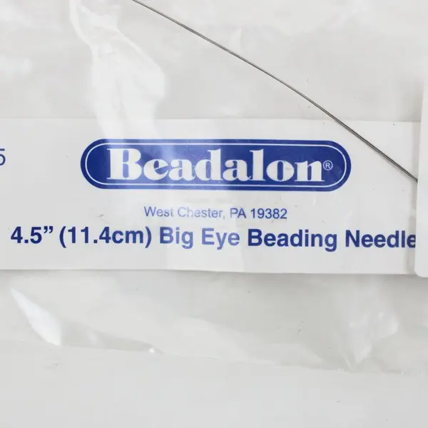 Lot of 7 Beading Supplies - Big Eye Needle & Beads Mixed Craft Lot