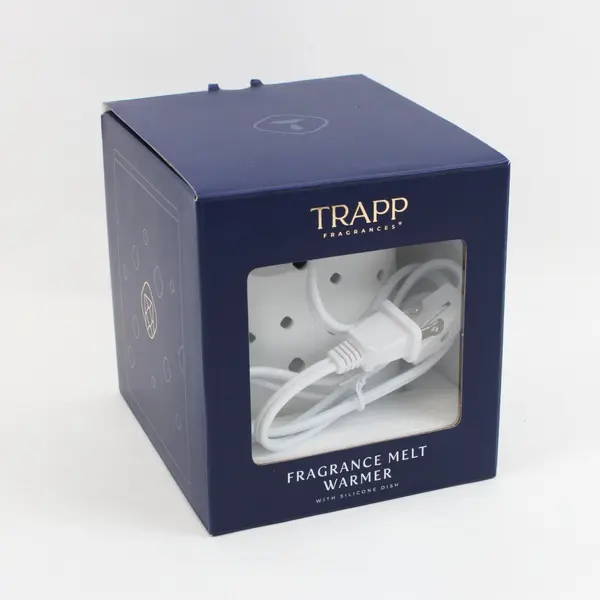 TRAPP Fragrance Melt Warmer White with Power Cord & Silicone Dish