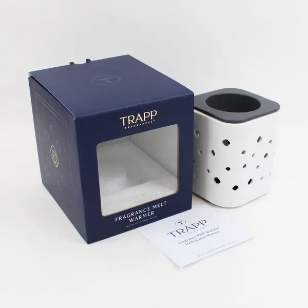 TRAPP Fragrance Melt Warmer White with Power Cord & Silicone Dish