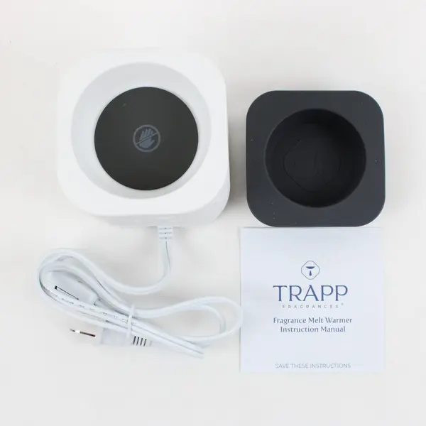TRAPP Fragrance Melt Warmer White with Power Cord & Silicone Dish