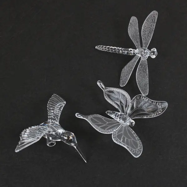 One Stop Gardens 3pc Solar Light Set Hummingbird Butterfly Dragonfly