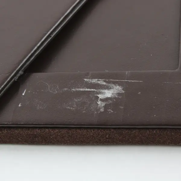 Milano Brown Leather 4x6 Tabletop Picture Frame Stitched Vertical