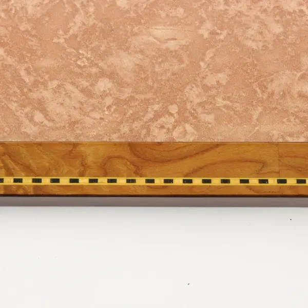 Burl Wood Desk Display Picture Frame Decorative Inlay 4.5x6.5