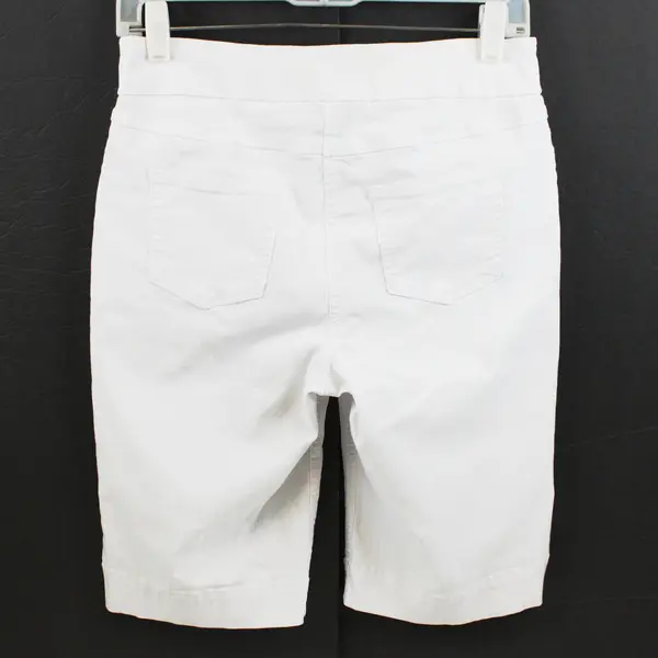 Slim-Sation Slimming Effect Pull-On Crop Pants White Size 6 Casual Summer