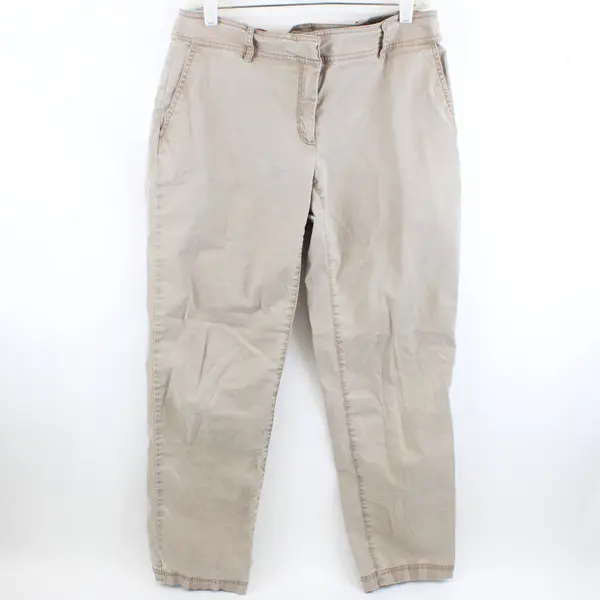 Eileen Fisher Women's Light Brown Low-Waist Pants Size 8