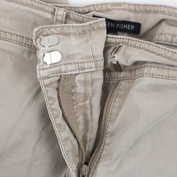 Eileen Fisher Women's Light Brown Low-Waist Pants Size 8
