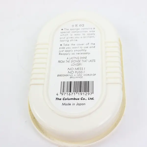 Columbus Double Shine Shoe Polish Sponge Applicator Turquoise Case