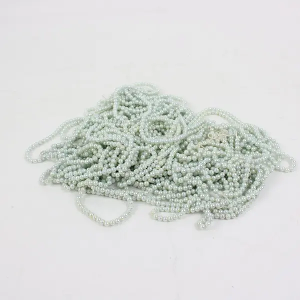 Lot of Assorted Faux Light Blue Pearl Bead Strands Jewelry Making