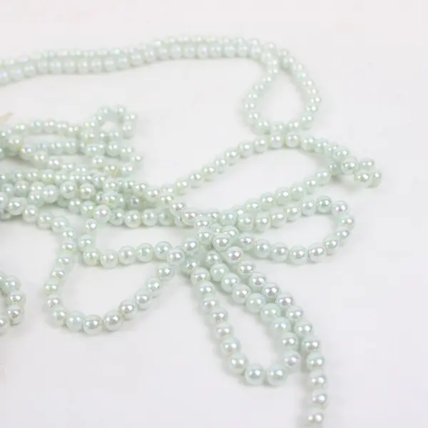 Lot of Assorted Faux Light Blue Pearl Bead Strands Jewelry Making