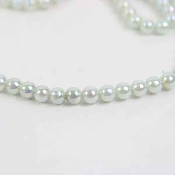 Lot of Assorted Faux Light Blue Pearl Bead Strands Jewelry Making