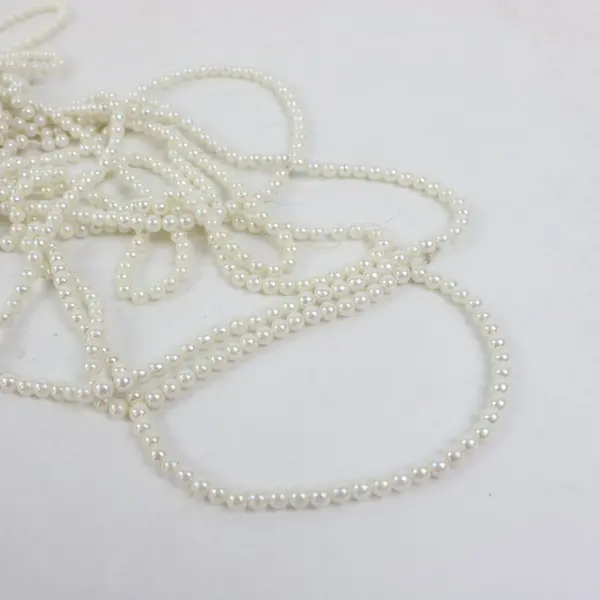 Lot of Assorted Faux Ivory Pearl Bead Strands Jewelry Craft Supplies