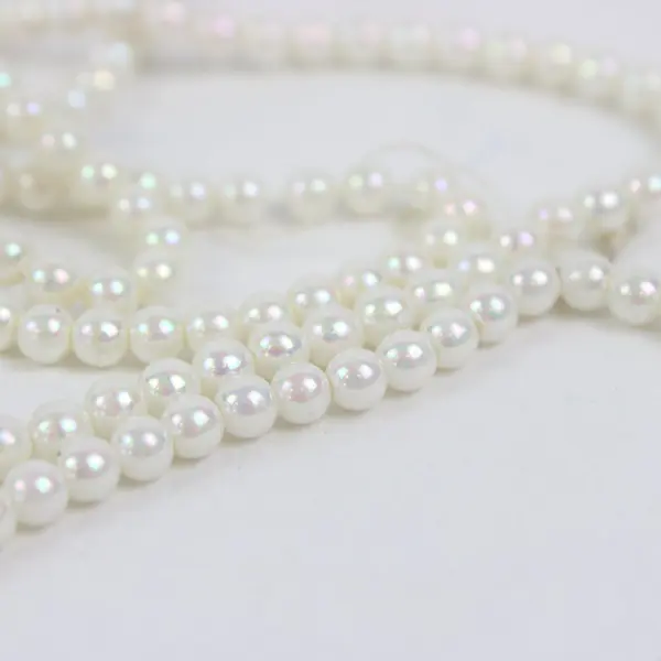 Lot of Assorted Faux Ivory Pearl Bead Strands Jewelry Craft Supplies
