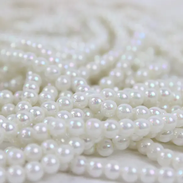 Lot of Assorted Faux Ivory Pearl Bead Strands Jewelry Craft Supplies