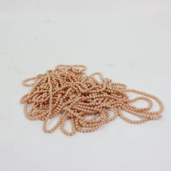 Lot of Assorted Faux Blush Pink Pearl Bead Strands Jewelry Making