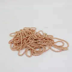 Lot of Assorted Faux Blush Pink Pearl Bead Strands Jewelry Making
