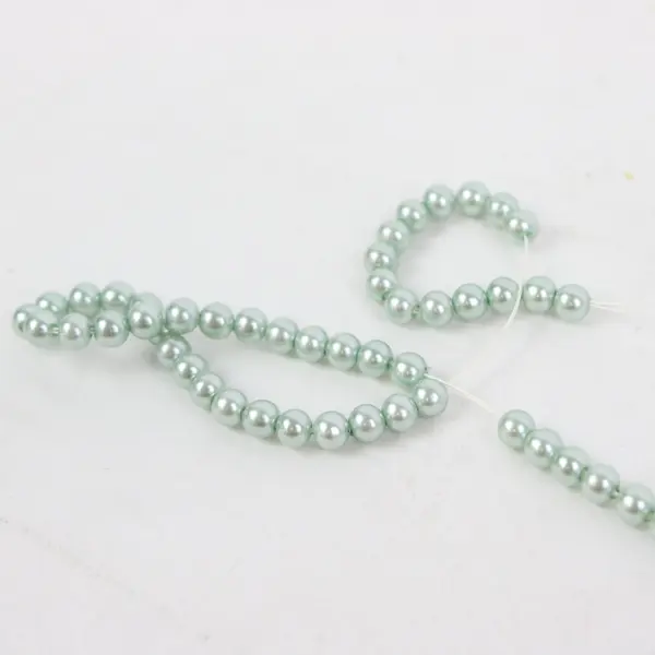 Lot of Assorted Faux Light Blue Pearl Bead Strands Jewelry Making