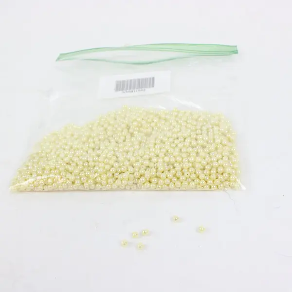 Assorted Lot of Yellow Faux Pearl Beads for Jewelry Crafts