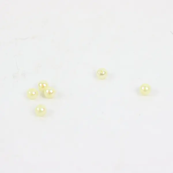 Assorted Lot of Yellow Faux Pearl Beads for Jewelry Crafts