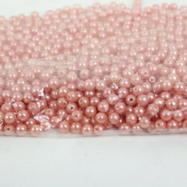 Lot of Assorted Red Pink Faux Pearl Craft Beads Jewelry Making DIY