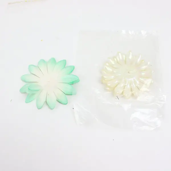 Mixed Flat Artificial Craft Flower Embellishments Assorted Colors