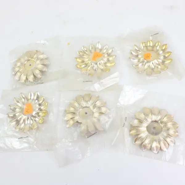 Mixed Flat Artificial Craft Flower Embellishments Assorted Colors
