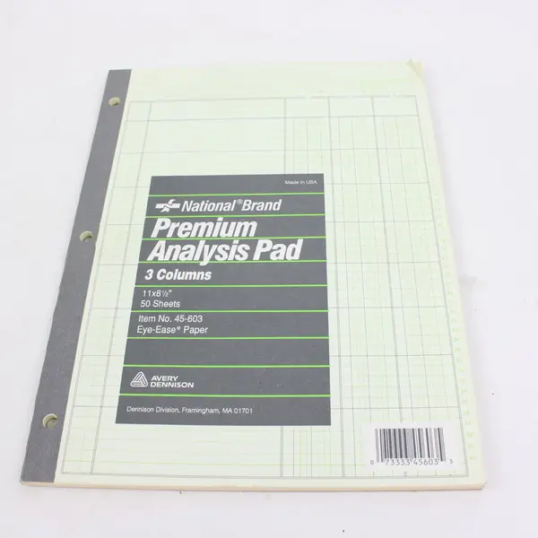 Lot of 2 Imperial 3-Subj W/R Notebook, National Premium 3-Col Pad Pre-Owned