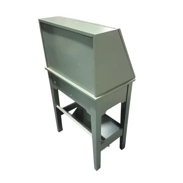 Vintage Green Painted Wood Desk Drop-Front Writing Workstation - Local Pickup