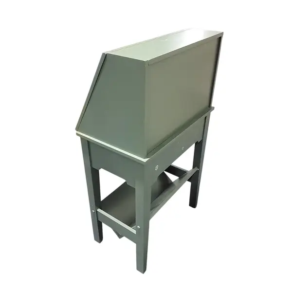Vintage Green Painted Wood Desk Drop-Front Writing Workstation - Local Pickup
