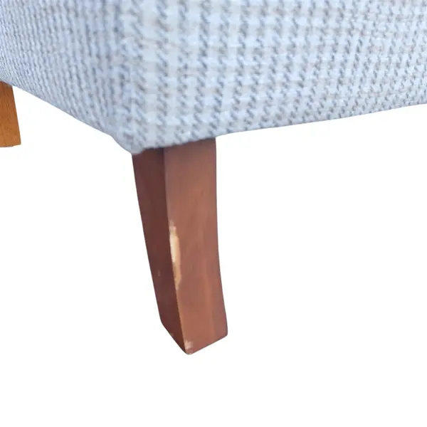 Light Blue Gray Upholstered Armchair Mid Century Style - Local Pickup Only