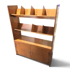 Vintage Handmade Wood Bookshelf Bookcase Mid Century Style - Local Pickup Only
