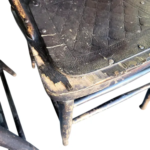 Antique Wisconsin Chair Co Pressed Back Dining Chairs Pair - Local Pickup Only