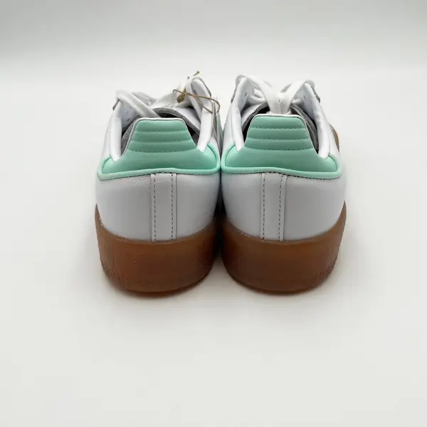 Adidas Sambae J Kids White Mint Gum Sole Sneakers Size 6Y JQ1314 Samba