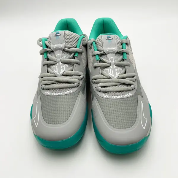 Puma Men's Basketball Shoes Gray/Turquoise MB.01 Lo UFO Size 10.5 - 377675-02