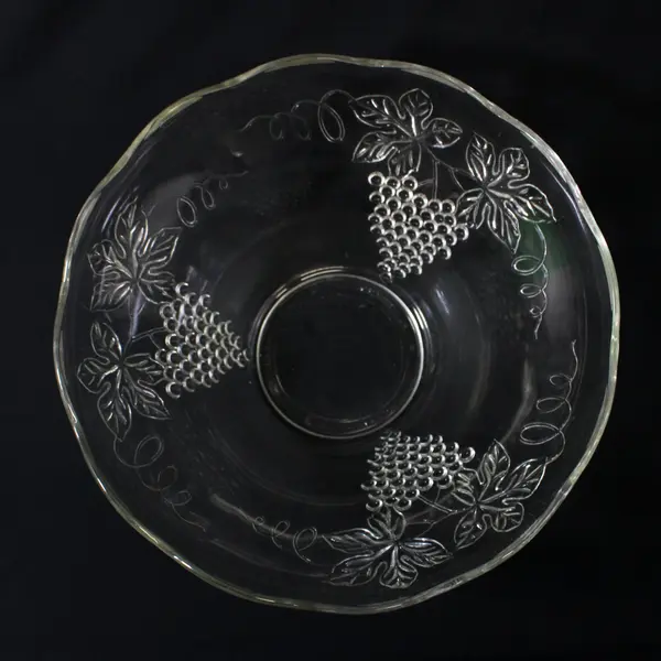 Vintage Anchor Hocking Harvest Grape Glass Punch Bowl