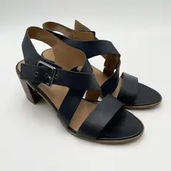 Franco Sarto Napina Women's 8.5M Black Strappy Heeled Sandals