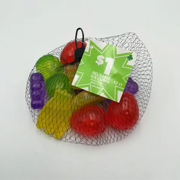 Urban Essentials Reusable Plastic Fruit-Shaped Ice Cubes Multicolor Lot of 120