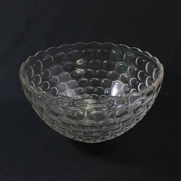 Vintage Federal Glass Yorktown Punch Bowl and 12 Cups