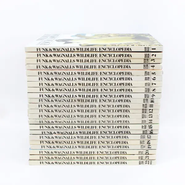 Funk & Wagnalls Wildlife Encyclopedia Complete 22-Vol Illus Paperback Set 1974