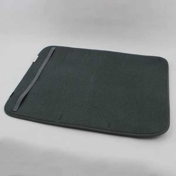 Umbra Gray Dish Drying Mat Countertop Sink Pad