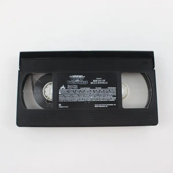 Lot of 2 Vintage Rocky & Bullwinkle VHS Kids' Movies: Vols. 2 & 3, 